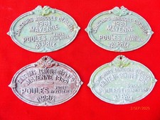 LOT :  PLAQUE de  CONCOURS COMICE AGRICOLE poule aviculture mayenne