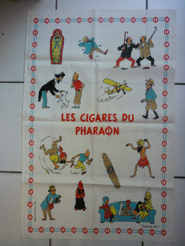 Tissu serviette tintin - tissu,