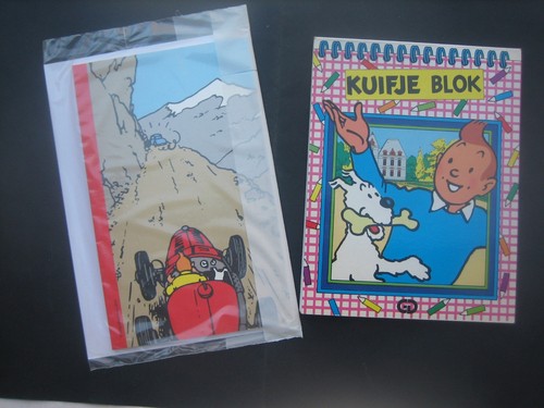 Lot carnet kuifje blok - carnet,