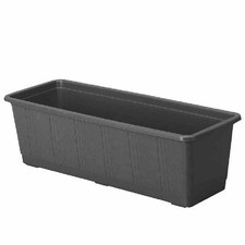 Bac D'IrriGation Aqua 80Cm Anthracite Jardinières Bac À Fleurs Jardin Terrasse