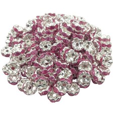 Lot 20 Perles Rondelle strass