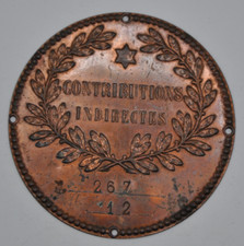 Plaque fiscale -Contributions