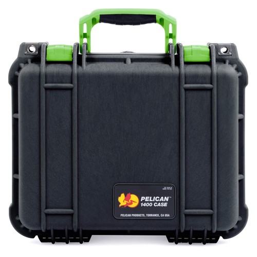 Black lime green pelican - black,