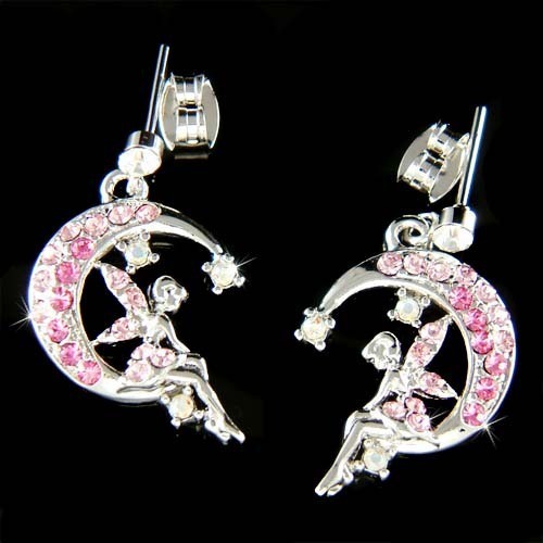 Rose fée clochette crescent - fée,