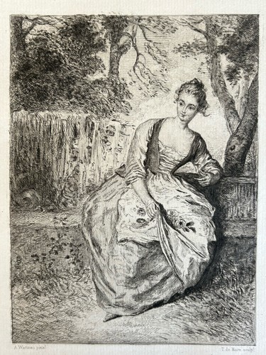Antoine watteau gravure eau - antoine,