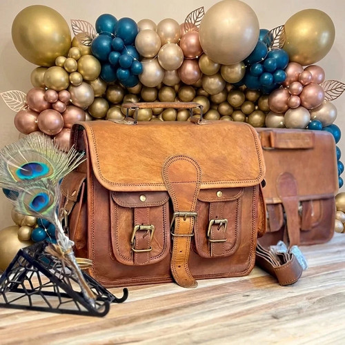 Sac besace cuir véritable - en,