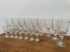 Service 16 Verres  En Cristal Meisenthal Modèle Mirabeau H 11cm Et H 7,3cm