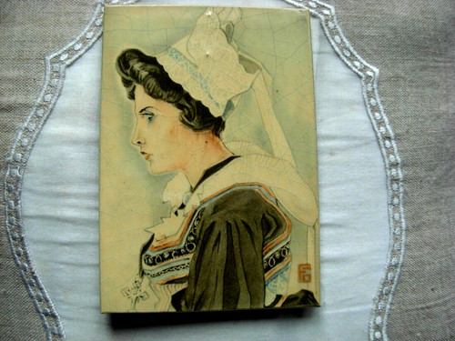 Estampe ancienne aquarelle - ancienne,