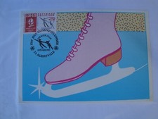 Carte maximum France du n° 2633 de 1990 Patinage artistique