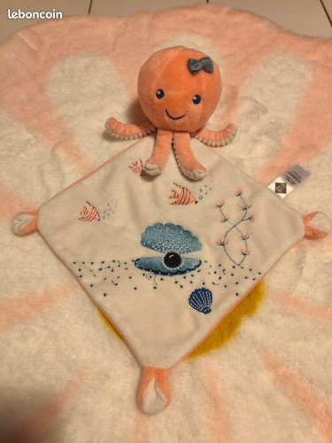Doudou pieuvre pouple tex - pouple,