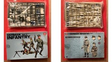 1/48 BANDAI 8243 : WEHRMACHT GROUPE COMBAT GERMAN INFANTRY 4 FIGURINES RARE