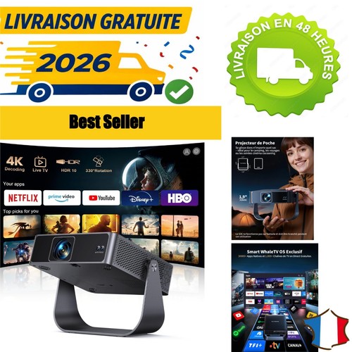 Vidéoprojecteur 1080p putrims - vidéoprojecteur,