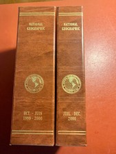 National Geographic France avec reliures. Années complètes 1999-2000