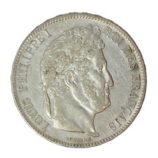 Monnaie France 5 Francs Louis Philippe Ier Argent 1841 Rouen (B) P15026