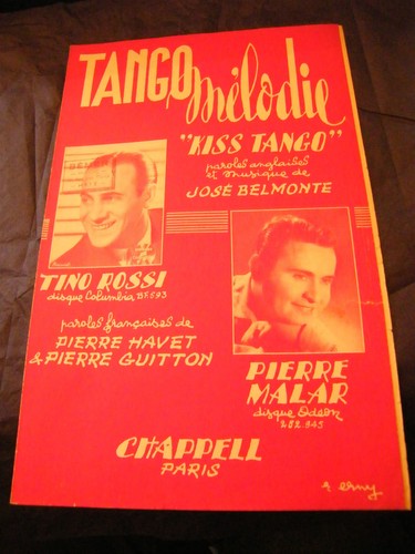 Partition tango melodie kiss - melodie,