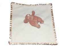 Doudou plat ours beige marron