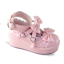 chaussures lolita rose