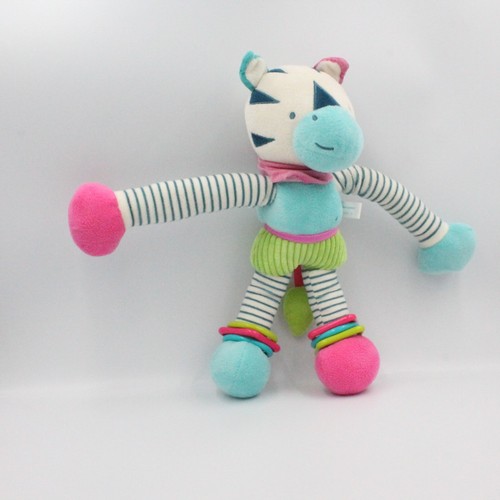 Doudou eveil hochet zèbre