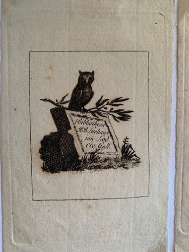 Libris luchaire b - ex-libris, b.b