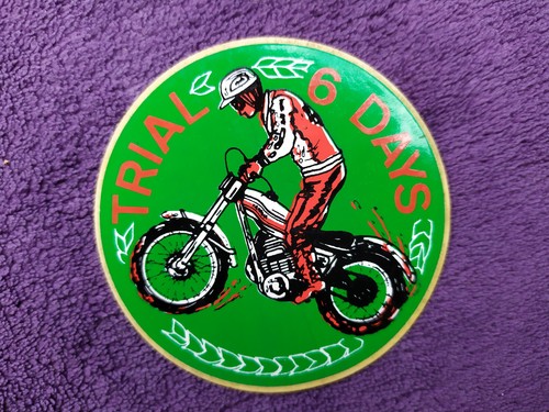 Moto ancien autocollant - :,