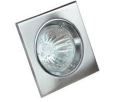 Support de spot carré orientable blanc pour GU10 et MR16 Dim. 80x800mm