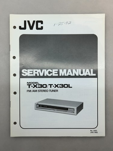 Jvc x30 original service - original,