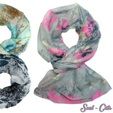Magique Pétales Écharpe en Magnifique Couleurs Fleurs Essence Vert Rose