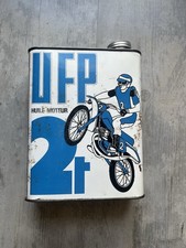 ancien bidon huile 2 temps UFP Rare Huile Moteur 2 Litres