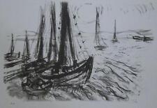 René Seyssaud lithographie martigues  album 1954 marseille P 393