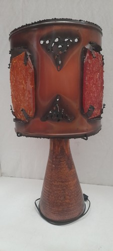 Rare lampe signé - 65, cm