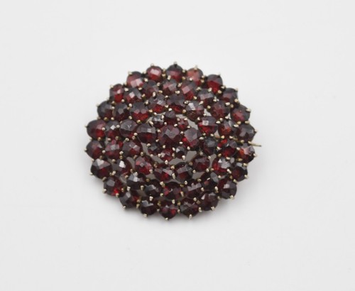 Ancienne broche grenat taille