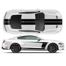Ford mustang top - top, stripes