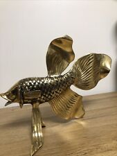 Grande Sculpture Asiatique Ancienne En Bronze Doré