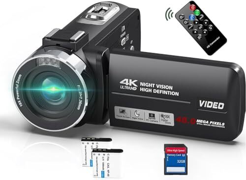 Caméscope caméra vidéo - caméscope, 4k