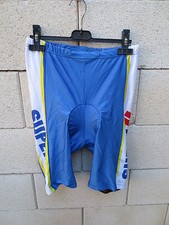 VINTAGE Cuissard cycliste SUPER U cycling short 5 XL bleu