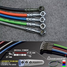 Tuyau d'huile de frein moto 35 cm-220 cm raccord banjo acier inoxydable tressé