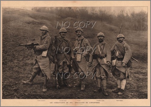 1918 illustration gravure - :,