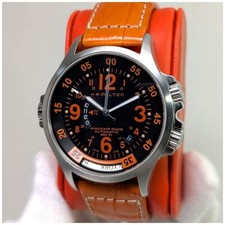 Montre pour homme Hamilton Khaki GMT Air Race automatique H776650 en acier in...