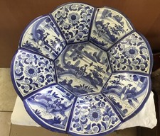 Ancienne assiette faience Delft. 18/19ème. Antique  plate. Pottery