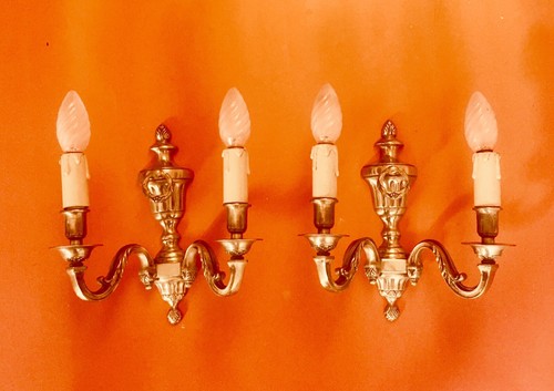 Paire appliques louis xvi 2l - louis,