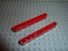 2 x LEGO Technic Red Beam 9 ref 40490 set 9763/9762/8674/8258/8109/8041/4958...