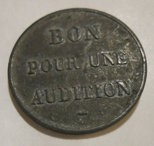 Rare jeton mdp - bon, une