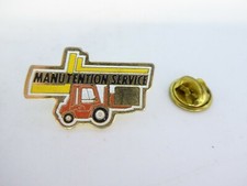 Pin's Pin Pins Badge CHARIOT ELEVATEUR /MANUTENTION SERVICE / FORKLIFT TOP! 