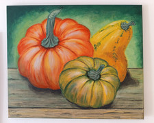 Citrouilles peintes à la main