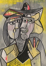 DESSIN ORIGINAL GOUACHE SUR