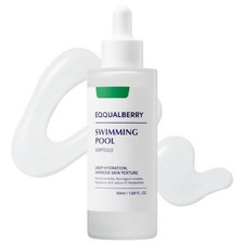 Eqqualberry Swimming Pool Soothing and Hydrating Ampoule with Squalane, 50 ml