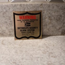 Vintage WARNING PROTECTED BY