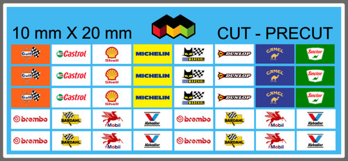 Decals sponsors gas oil - decals,