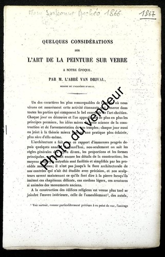 Histoire vitrail 1867 - vitrail:,