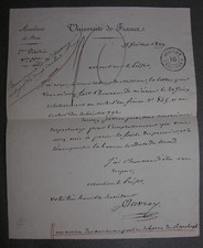 Auvray Sculpteur.Affaire de Fiacre « Merci punir le cocher du Fiacre n°845 »1837